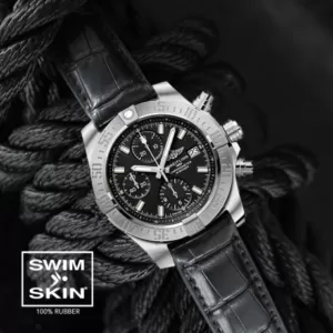 百年灵复仇者43毫米橡胶表带-SwimSkin®鳄鱼皮表带