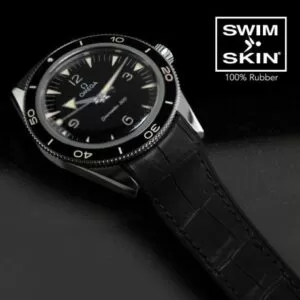 欧米茄Seamaster 300 HERITAGE橡胶表带®鳄鱼皮唐扣系列