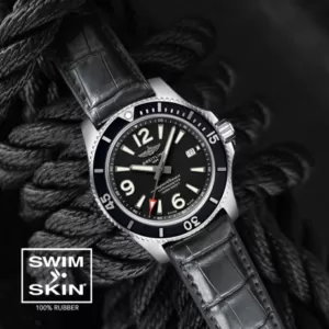 百年灵Superocean 44mm橡胶表带-SwimSkin鳄鱼皮